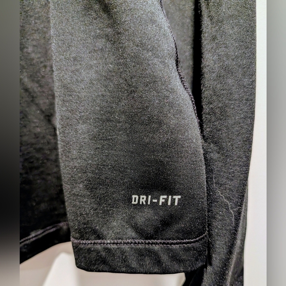 Nike Dri-fit Long Sleeve Black Cowl Neck Top Large Excellent Condition - Picture 9 of 11